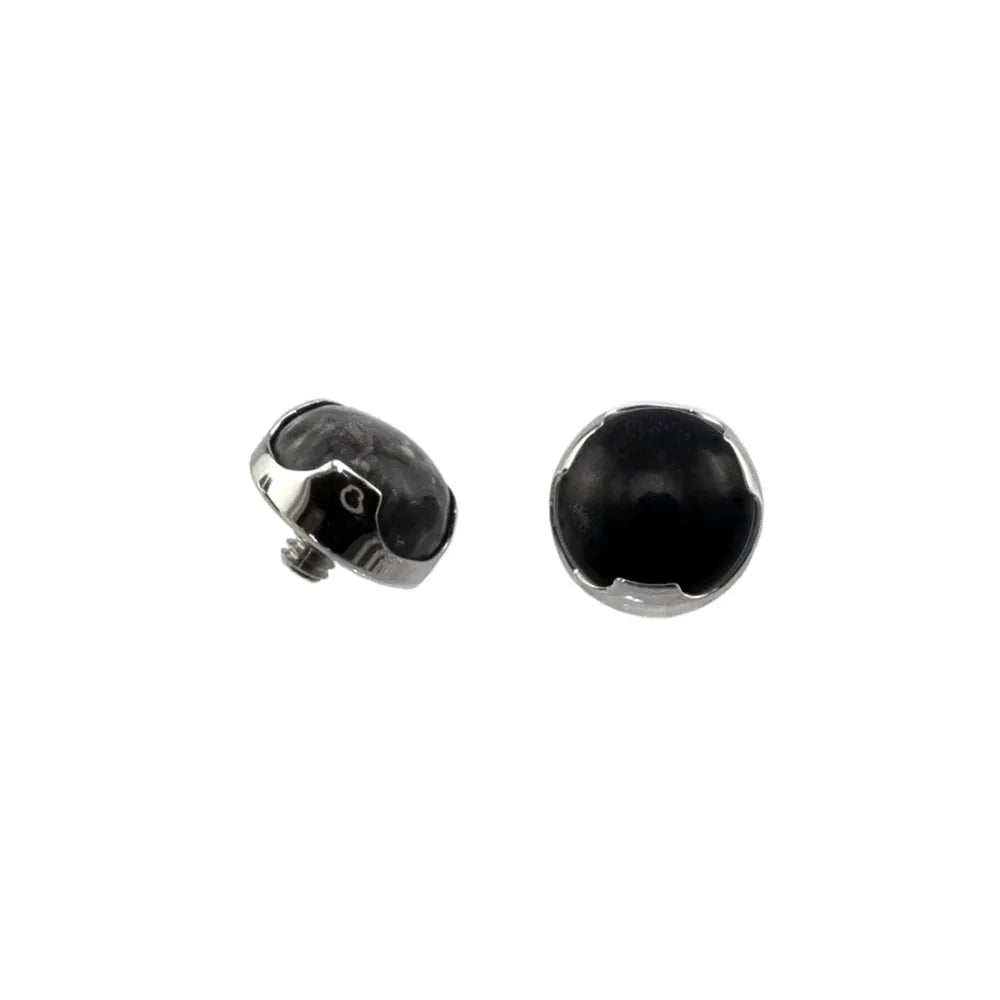 Threaded Modified Bezel Set Cabochon