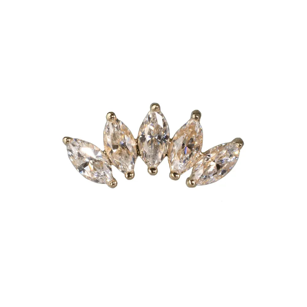 80 - Gold Marquise Fan