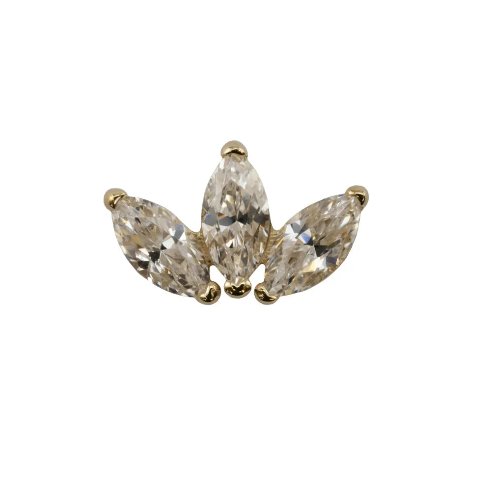 75 - Gold Marquise Fan