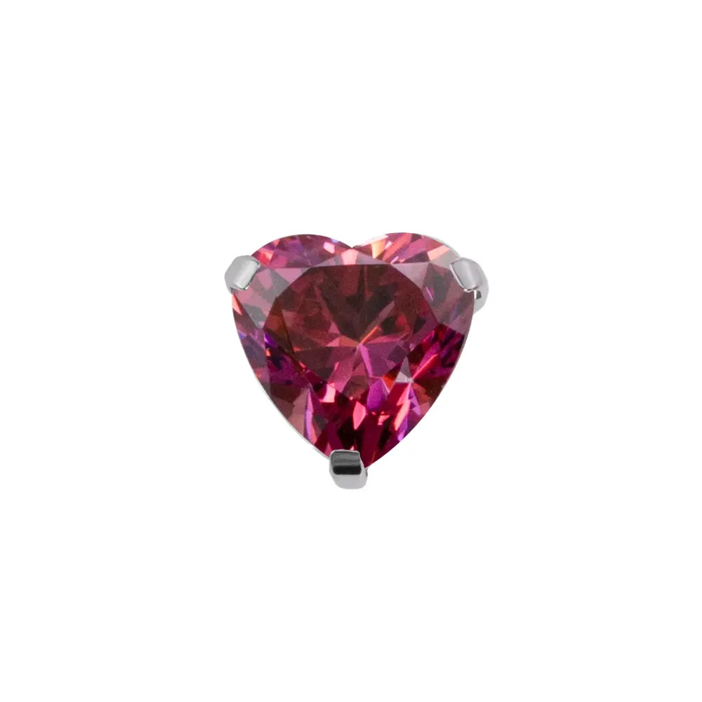 Strawberry 4.0 - Heart Prong Set Gem