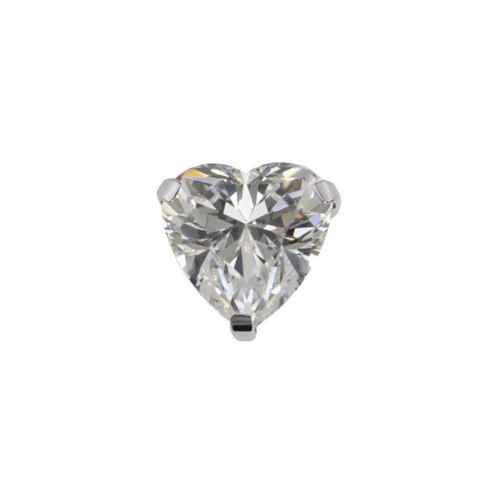 Heart Prong Set Gem