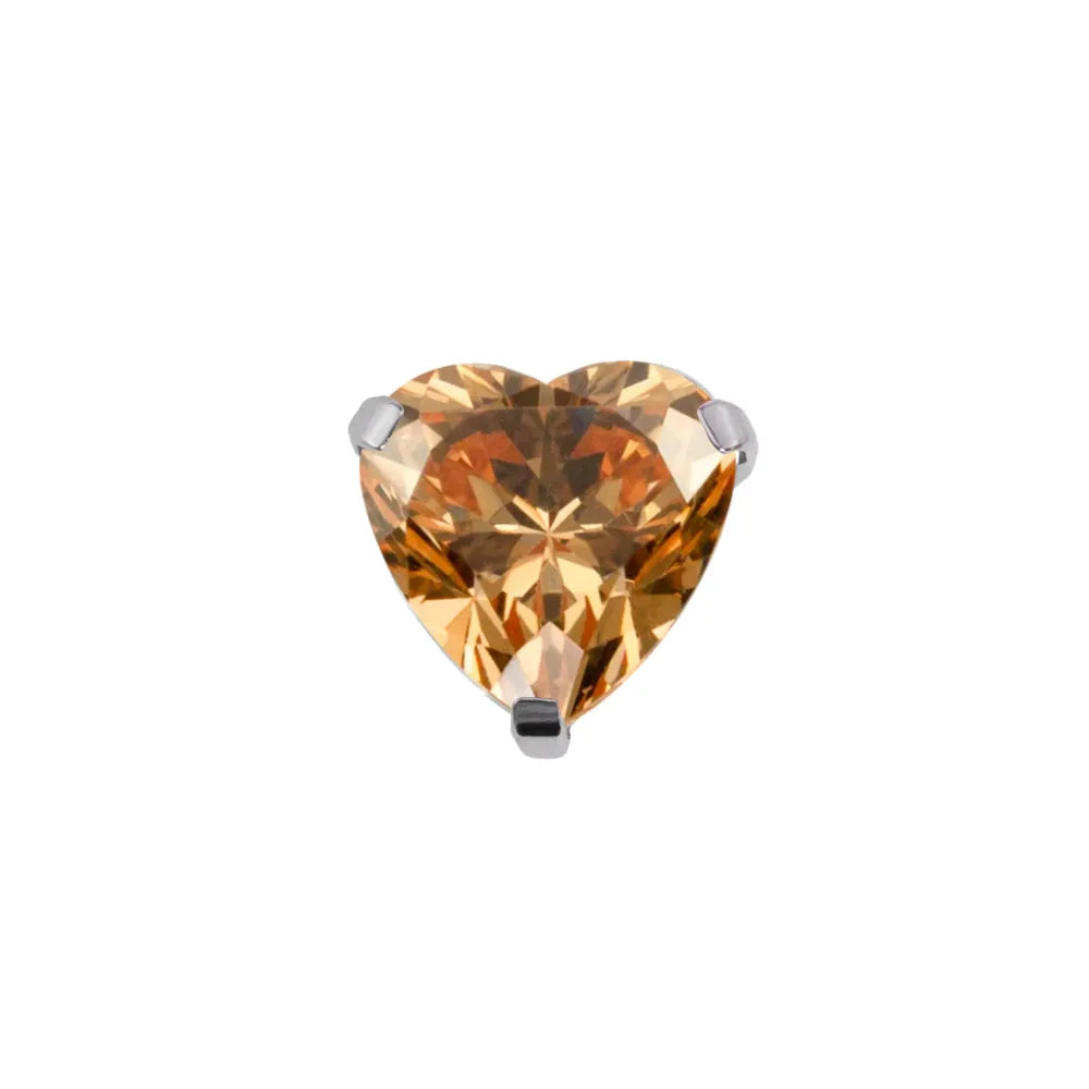 Heart Prong Set Gem