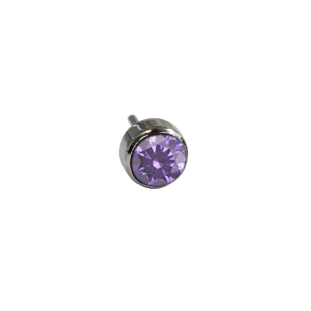 Amethyst 2.5 - Bezel Set Gem