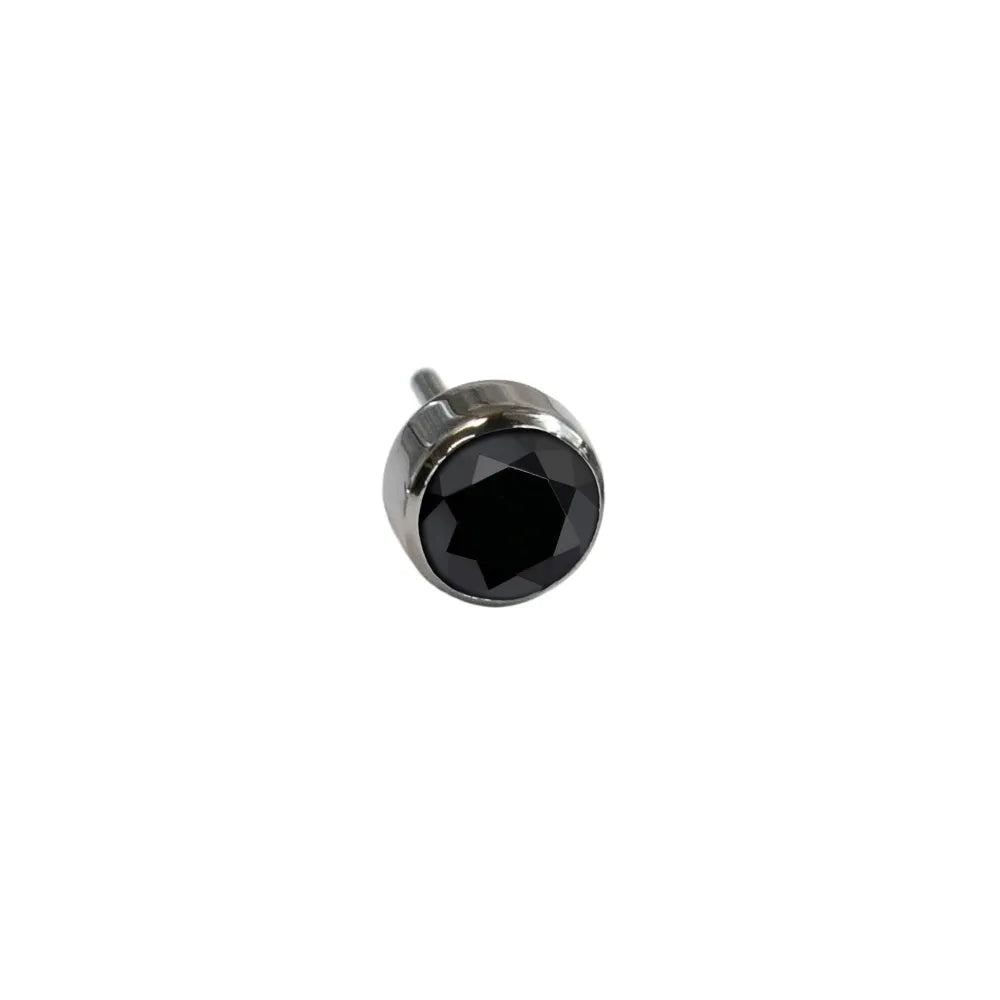 Black 2.5 - Bezel Set Gem