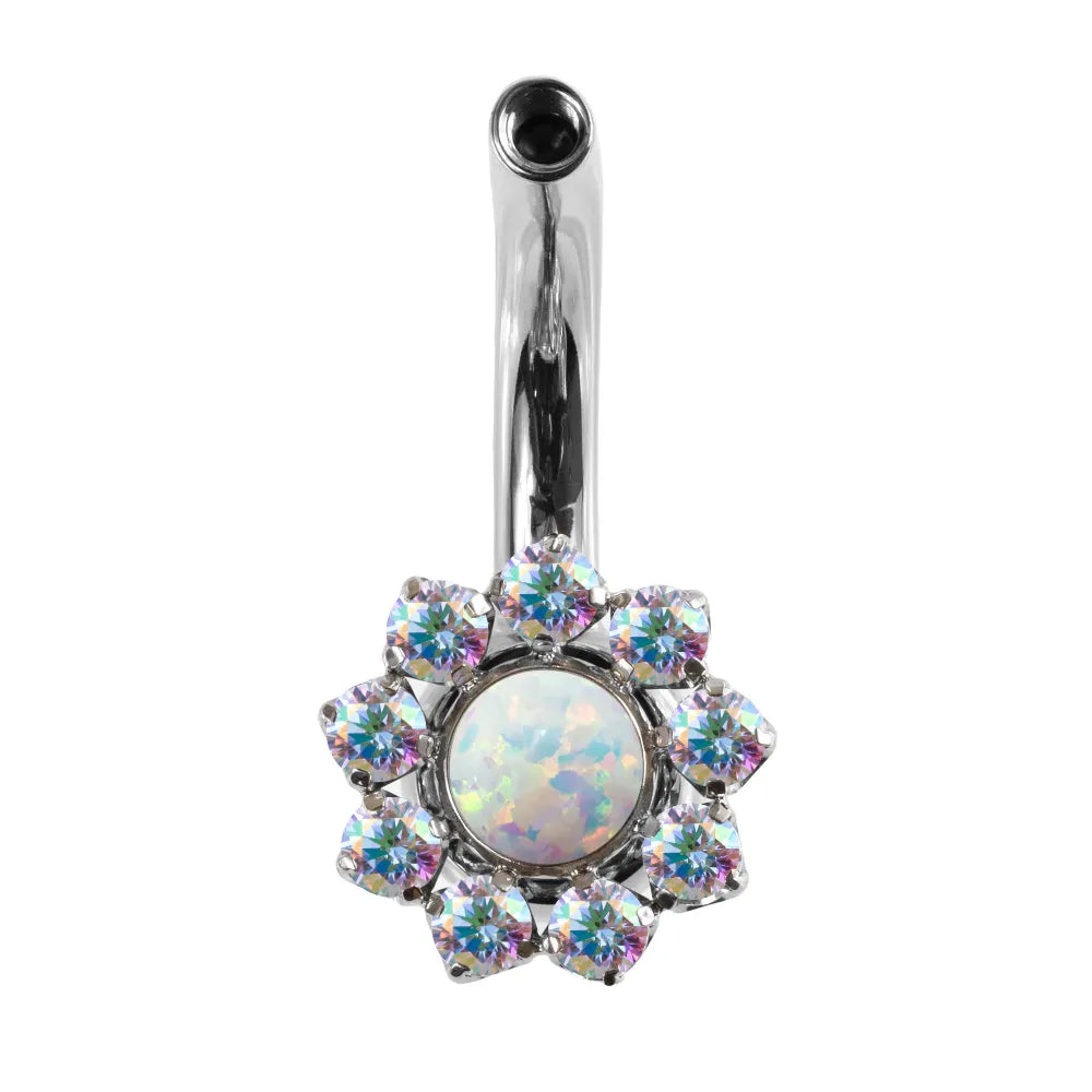 Interchangeable Navel Curve w/ Sunflower