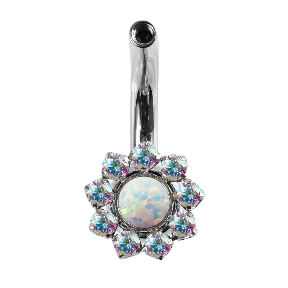 Interchangeable Navel Curve w/ Sunflower