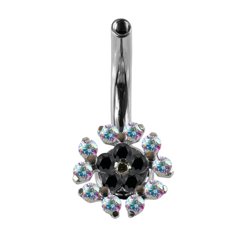 Interchangeable Navel Curve w/ Peony