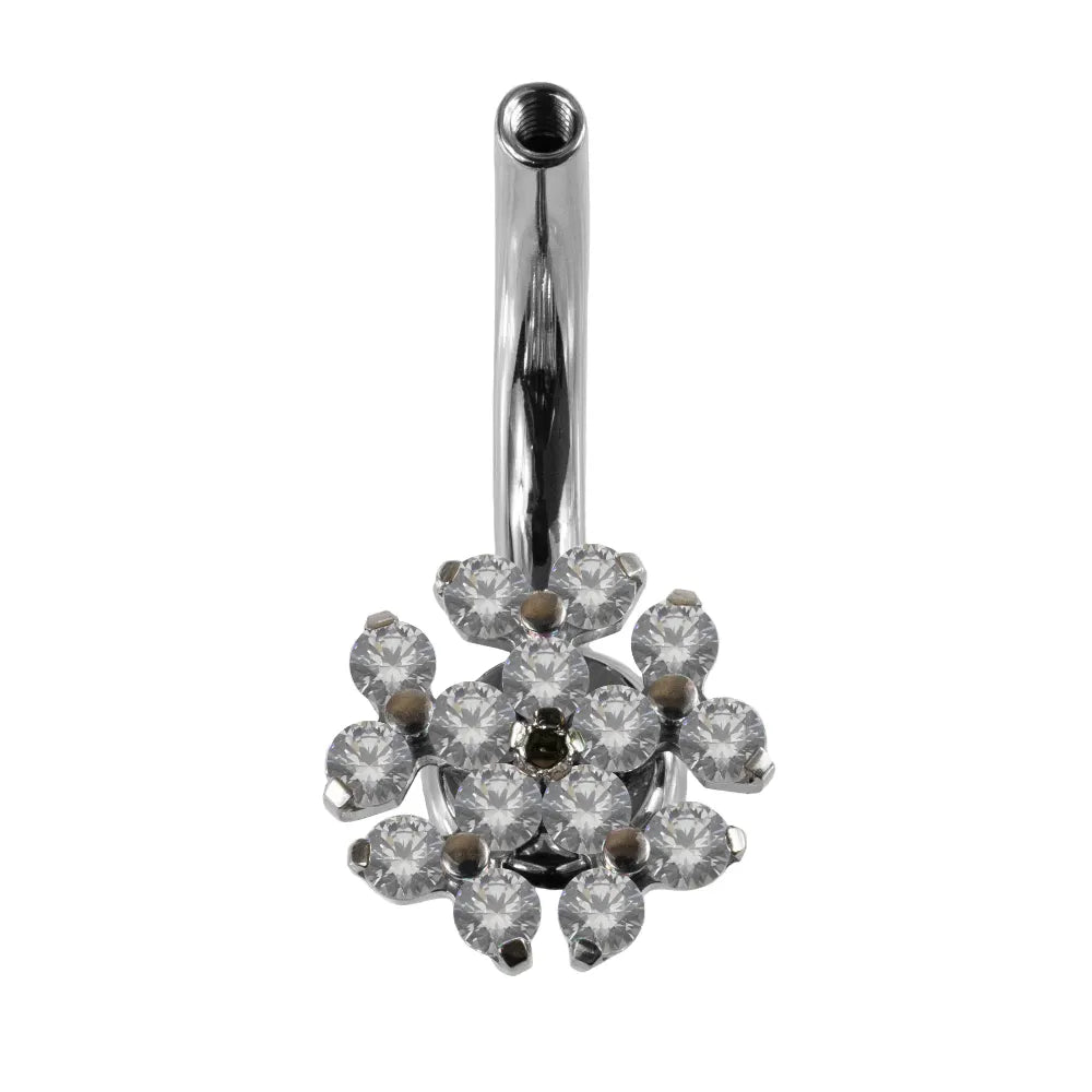 Interchangeable Navel Curve w/ Peony