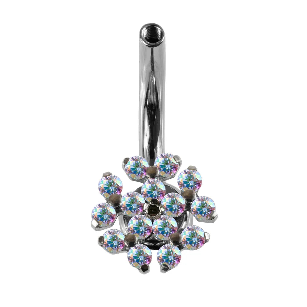 Interchangeable Navel Curve w/ Peony
