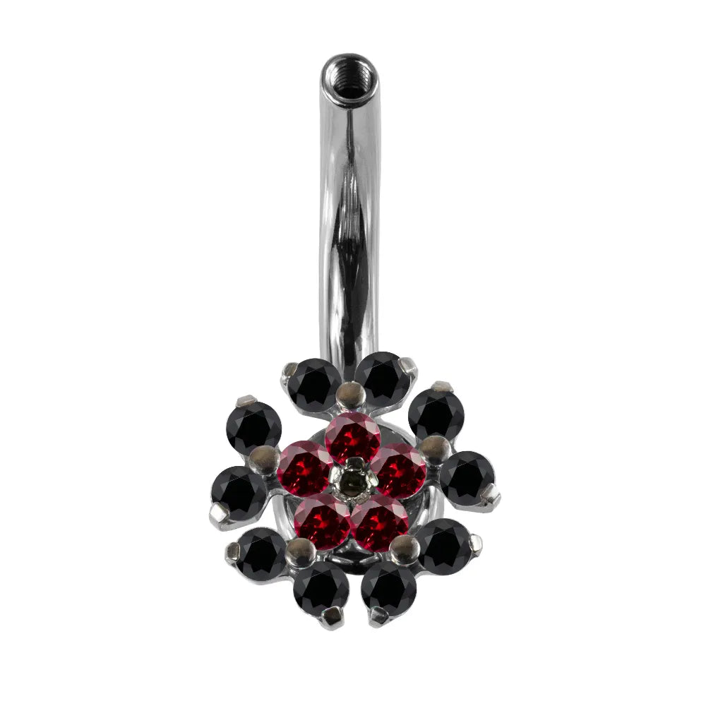 Interchangeable Navel Curve w/ Peony